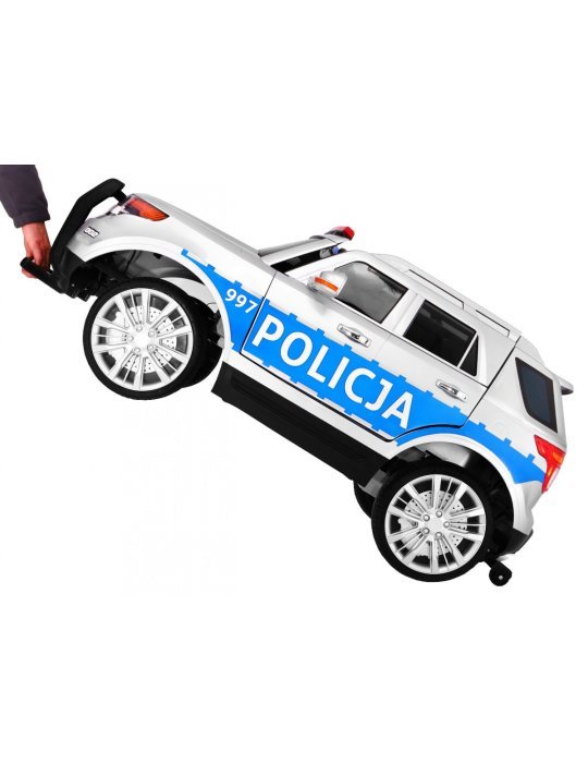 SUV Poland Police 12V - Coche Eléctrico Infantil con Sirena y Luces 