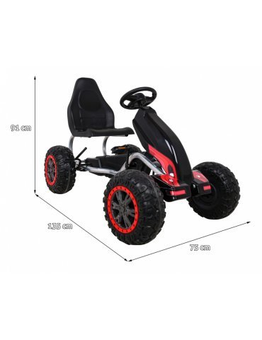 Kart Infantil STRONG – Kart XXL con ruote EVA e freno a mano 1  2