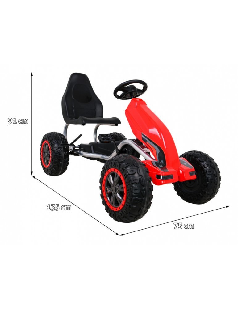 Kart Infantil STRONG – Kart XXL with EVA Wheels and Hand Brake 2  - Vista 1